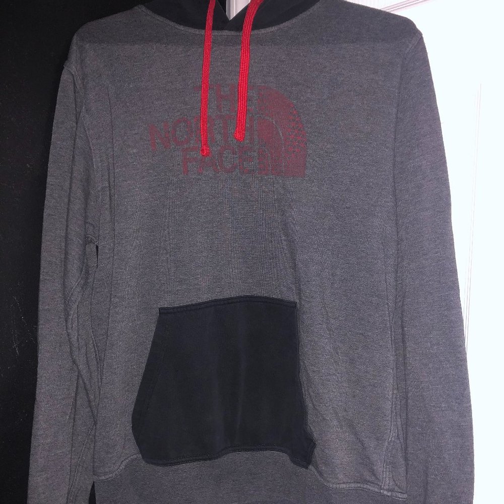 North face dark gray hoodie